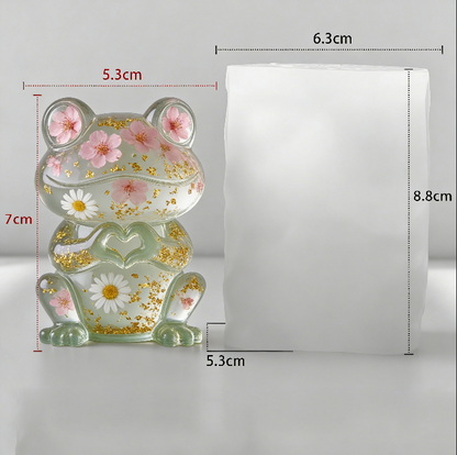 Heart Gesture Turtle Frog Bulldog Ornament Resin Molds