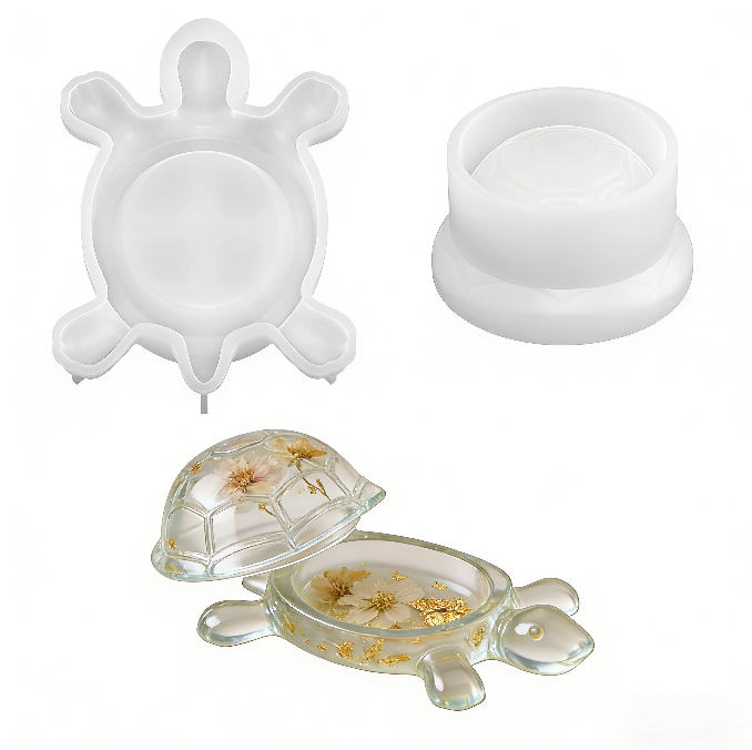 Turtle Jewelry Storage Box Resin Mold