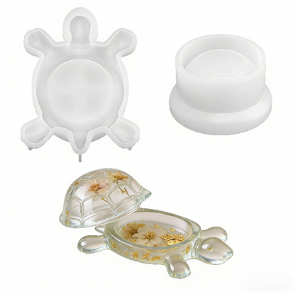 Turtle Jewelry Storage Box Resin Mold