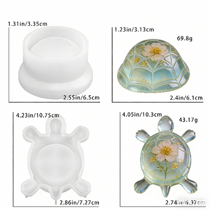 Turtle Jewelry Storage Box Resin Mold