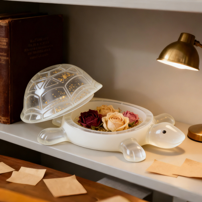 Turtle Jewelry Storage Box Resin Mold