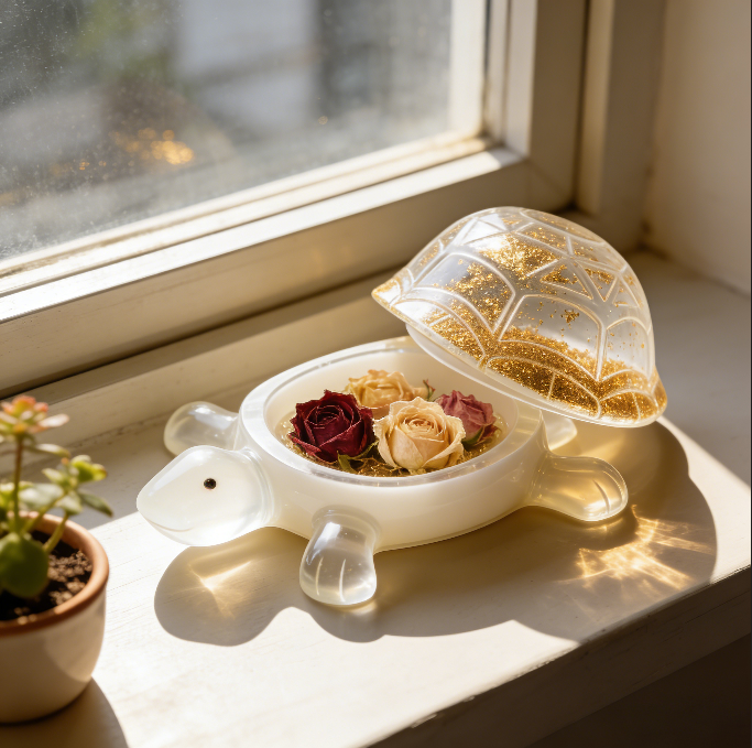 Turtle Jewelry Storage Box Resin Mold