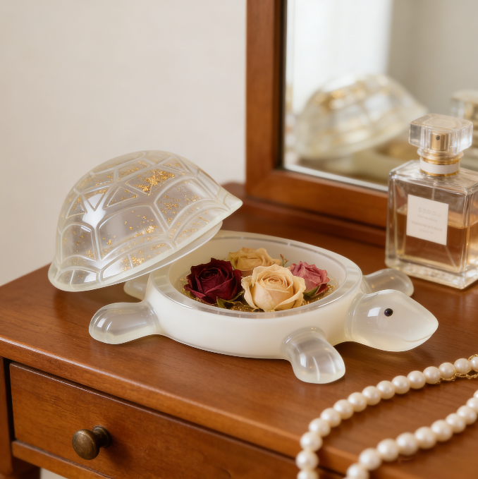 Turtle Jewelry Storage Box Resin Mold