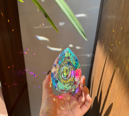 Handmade Large Crystal Teardrop-Shaped Hanging Resin Mold