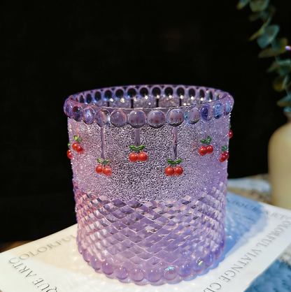 Handmade Diamond Cherry-Edge Pen Holder Storage Resin Mold【Side-cut mold】