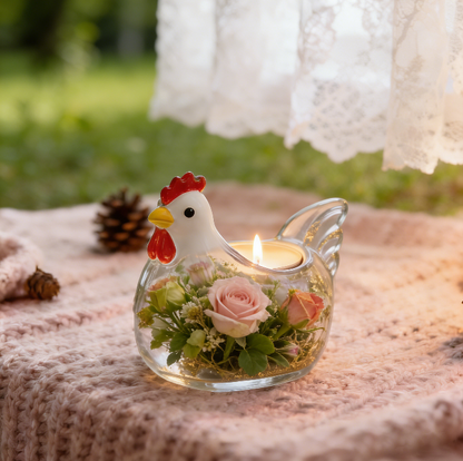 Chicken Candlestick Ornament Resin Mold