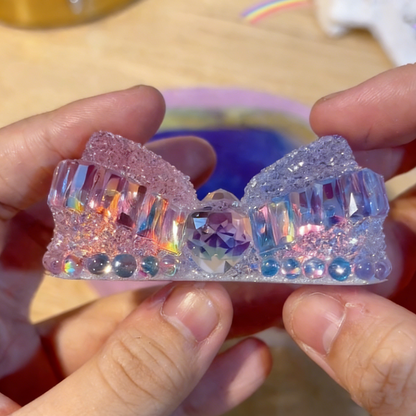 Handmade Diamond Flip-Top Storage Box Resin Mold