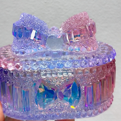 Handmade Diamond Flip-Top Storage Box Resin Mold