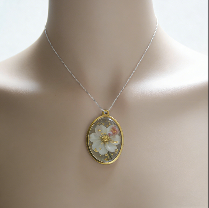 Resin Necklace Jewelry Mold with Built-In Pendant Bezel