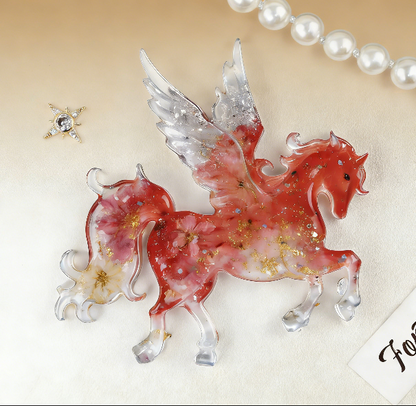 Swan Pegasus Carousel Carriage Resin Ornament Mold