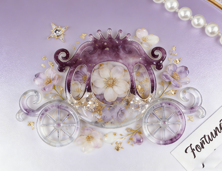 Swan Pegasus Carousel Carriage Resin Ornament Mold