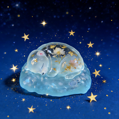 Handmade Cute Hibernating Polar Bear Ornament Resin Mold