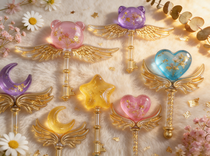 2pcs Magic Wand Decorative Ornament Resin Molds