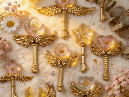 2pcs Magic Wand Decorative Ornament Resin Molds