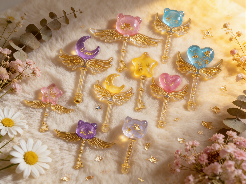 2pcs Magic Wand Decorative Ornament Resin Molds