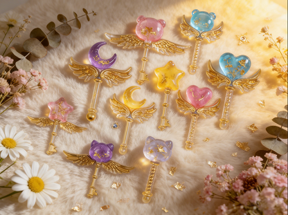 2pcs Magic Wand Decorative Ornament Resin Molds