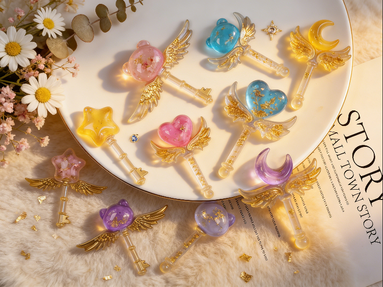 2pcs Magic Wand Decorative Ornament Resin Molds