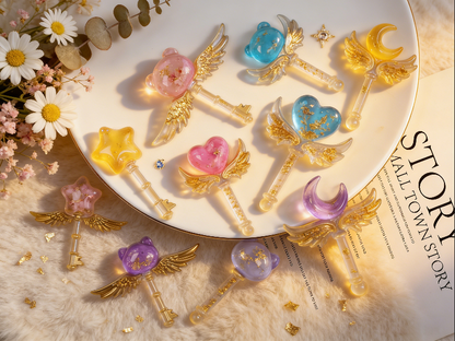 2pcs Magic Wand Decorative Ornament Resin Molds