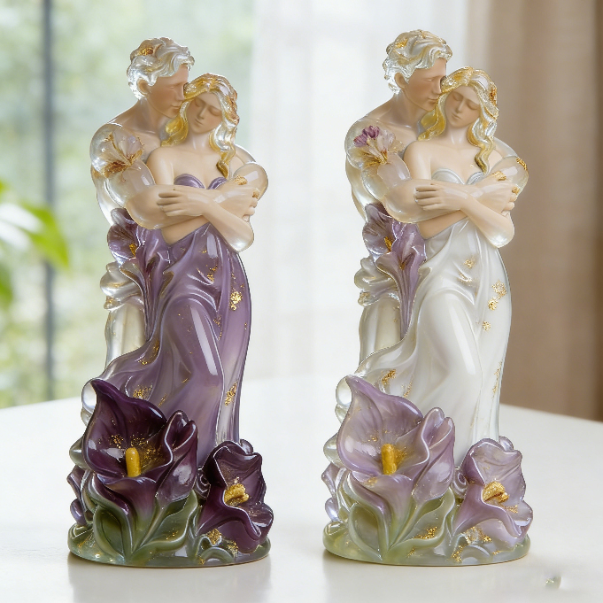Embracing Couple Ornament Resin Mold