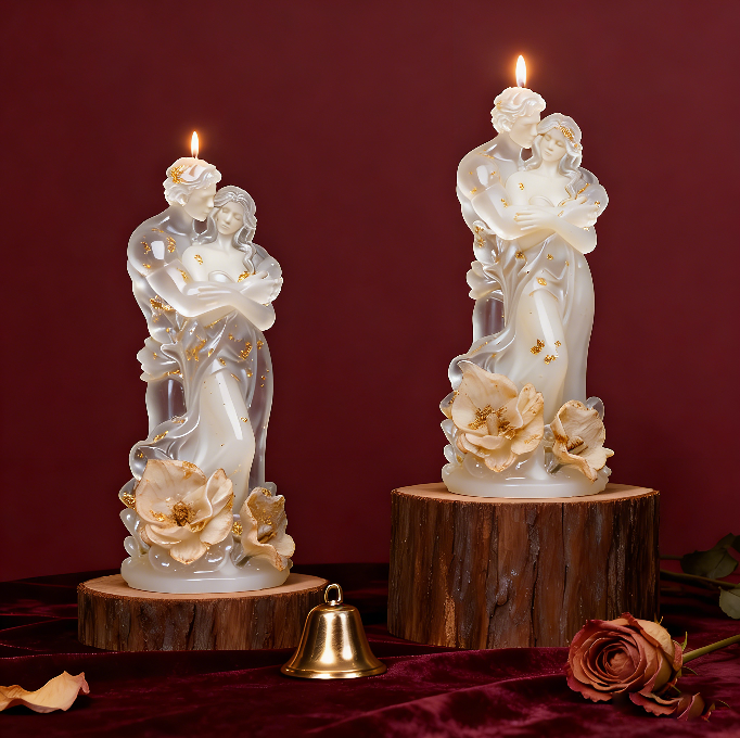 Embracing Couple Ornament Resin Mold