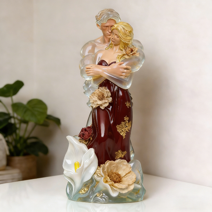 Embracing Couple Ornament Resin Mold