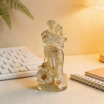 Embracing Couple Ornament Resin Mold