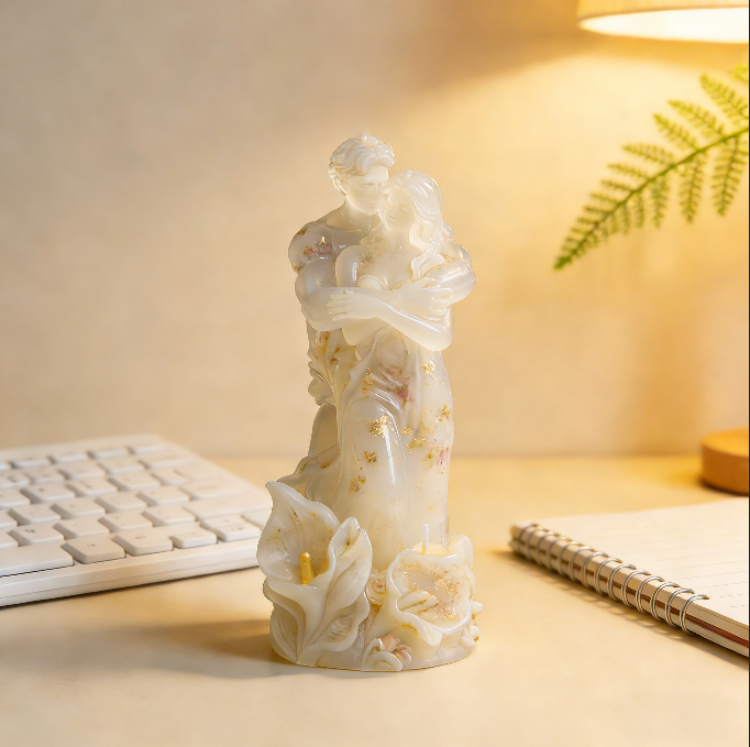 Embracing Couple Ornament Resin Mold