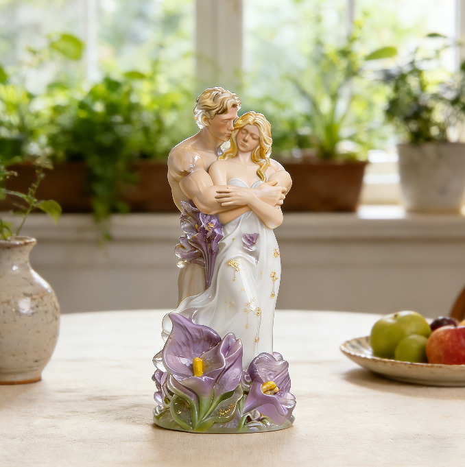 Embracing Couple Ornament Resin Mold