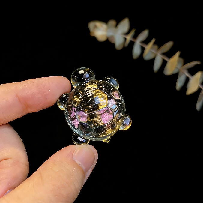 Molde de resina para colgante de tortuga con ondas de agua hecho a mano con agujero 