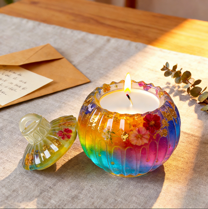 Striped Bell Storage Jar Resin Mold