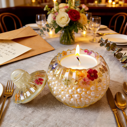 Striped Bell Storage Jar Resin Mold