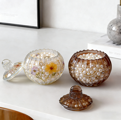 Striped Bell Storage Jar Resin Mold