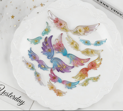 Multi-size Cute Angel Wings Ornament Resin Mold