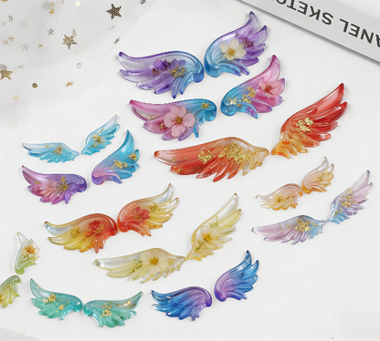 Multi-size Cute Angel Wings Ornament Resin Mold