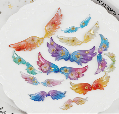 Multi-size Cute Angel Wings Ornament Resin Mold
