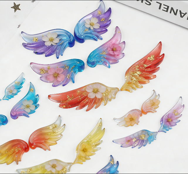 Multi-size Cute Angel Wings Ornament Resin Mold