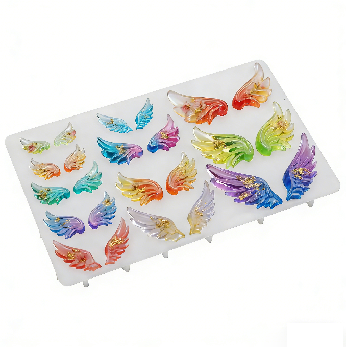 Multi-size Cute Angel Wings Ornament Resin Mold