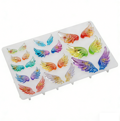 Multi-size Cute Angel Wings Ornament Resin Mold