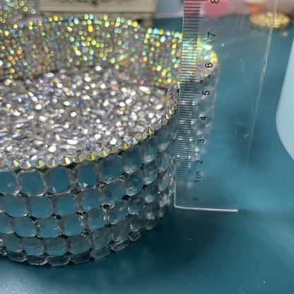 Handmade Diamond Large-Size Floral Storage Tray Resin Mold