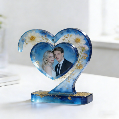 Heart-Shaped Photo Frame Resin Mold