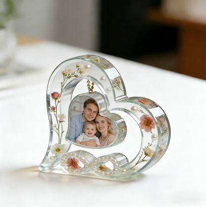 Heart-Shaped Photo Frame Resin Mold