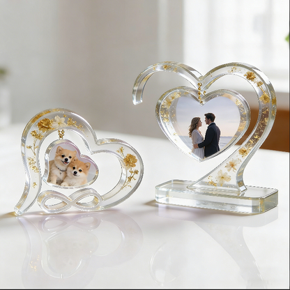 Heart-Shaped Photo Frame Resin Mold