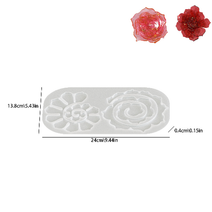Stackable Flower Resin Mold