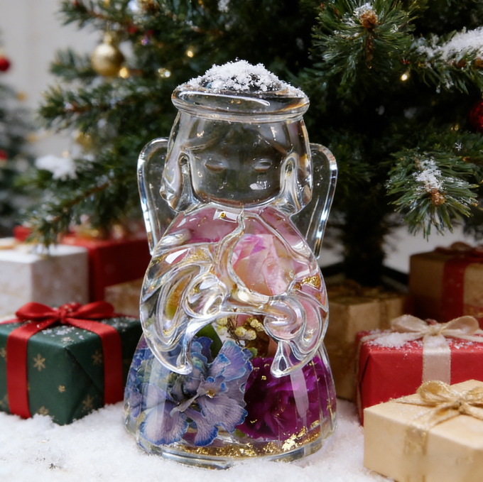 Handmade Crystal Angel Ornament Resin Mold【Side-cut mold】