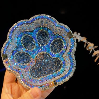 Handmade Diamond-Shaped Cat Claw Ashtray Resin Mold