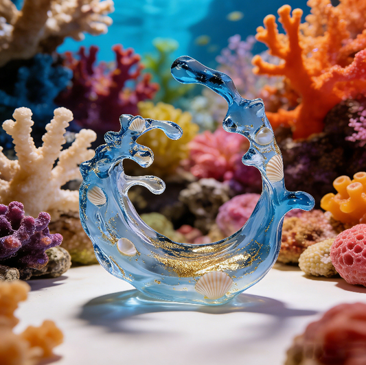 Handmade Sea Wave Water Ripple Effect Ornament Resin Mold