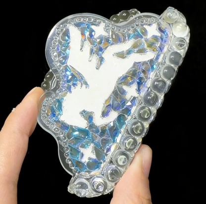 Handmade Diamond Cloud-Shaped Pegasus Storage Box Resin Mold Set