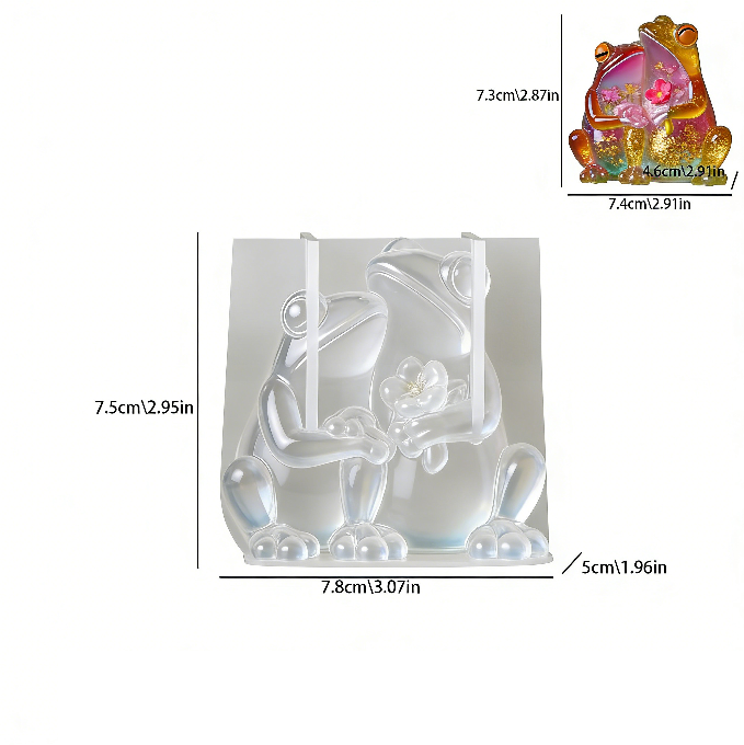 Frog Ornament Resin Mold