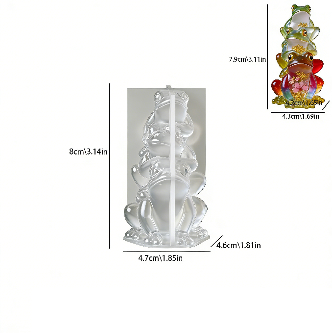 Frog Ornament Resin Mold