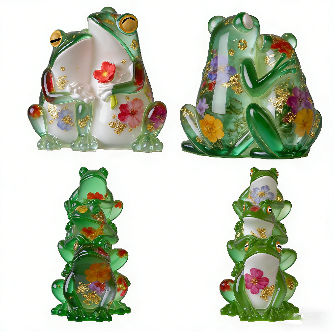 Frog Ornament Resin Mold